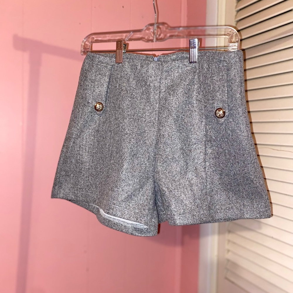 SHEIN High Waist Gray Women's Shorts